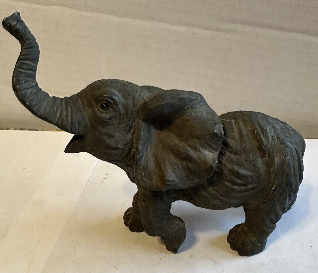 Vintage Lifelike Elephant Figurine