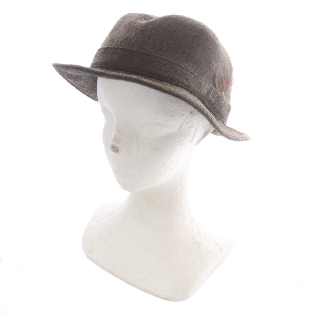 Borsalino Wool Felt Fedora Hat Brown 57cm Men\'s Stylish Classic Cap (Ages 14+)