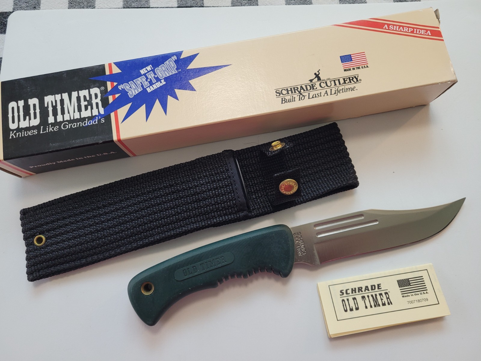 Schrade Old Timer 140OT Trail Boss Knife - Made in USA - New in Box 140 OT - NOS