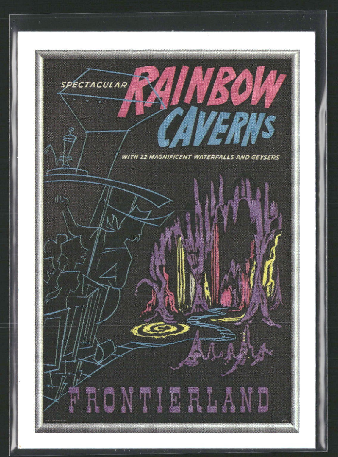 2025 Topps Disneyland 70th #P-9 Rainbow Caverns Posters Foil