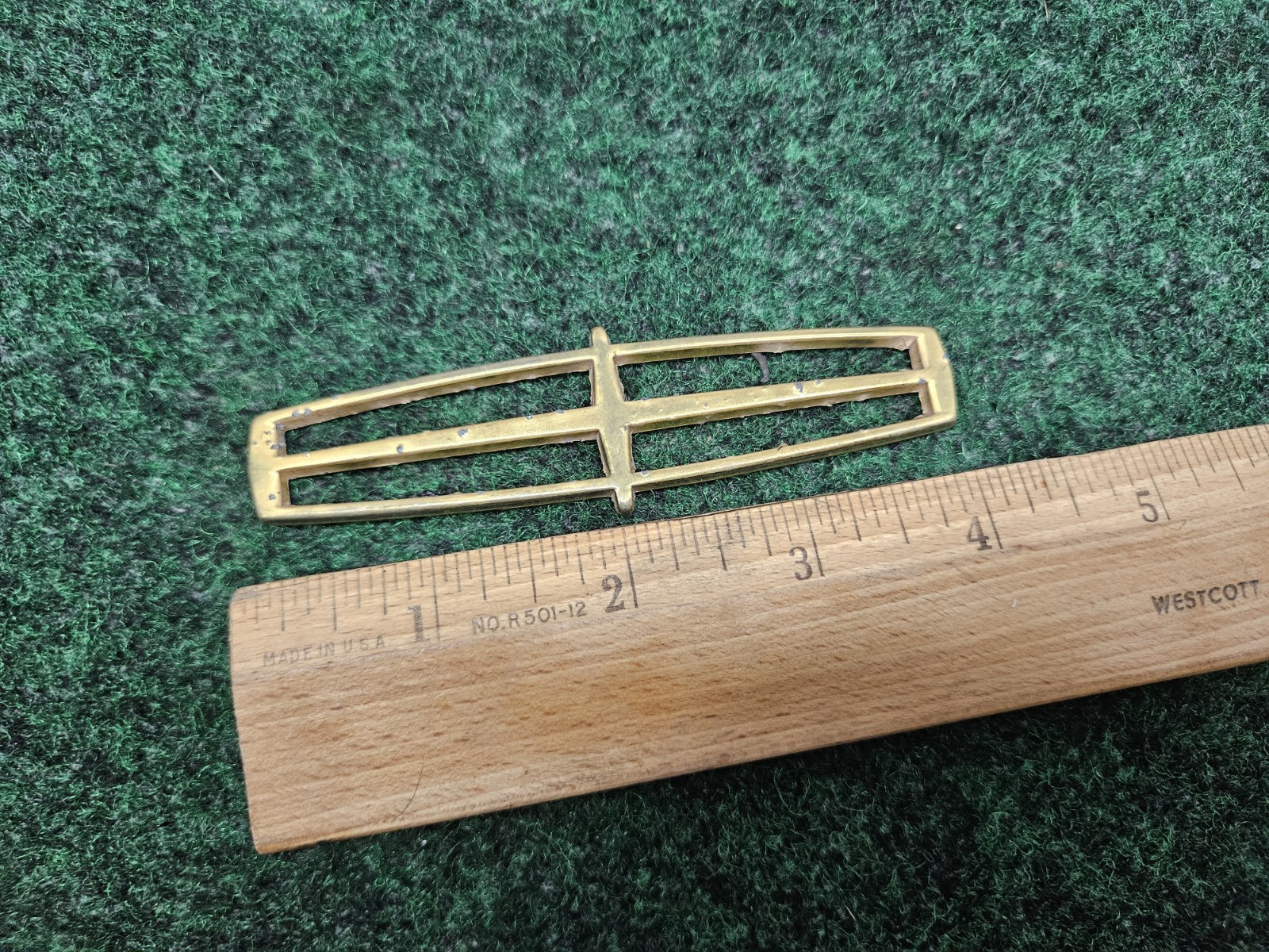 Vintage Lincoln Continental Star Emblem Gold METAL Car Badge Logo OEM 4