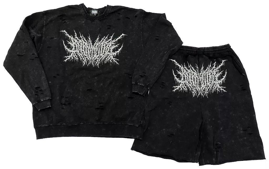BABYMETAL FOX_FEST Black Sweatshirt & Shorts Set XL Used Clothing Set