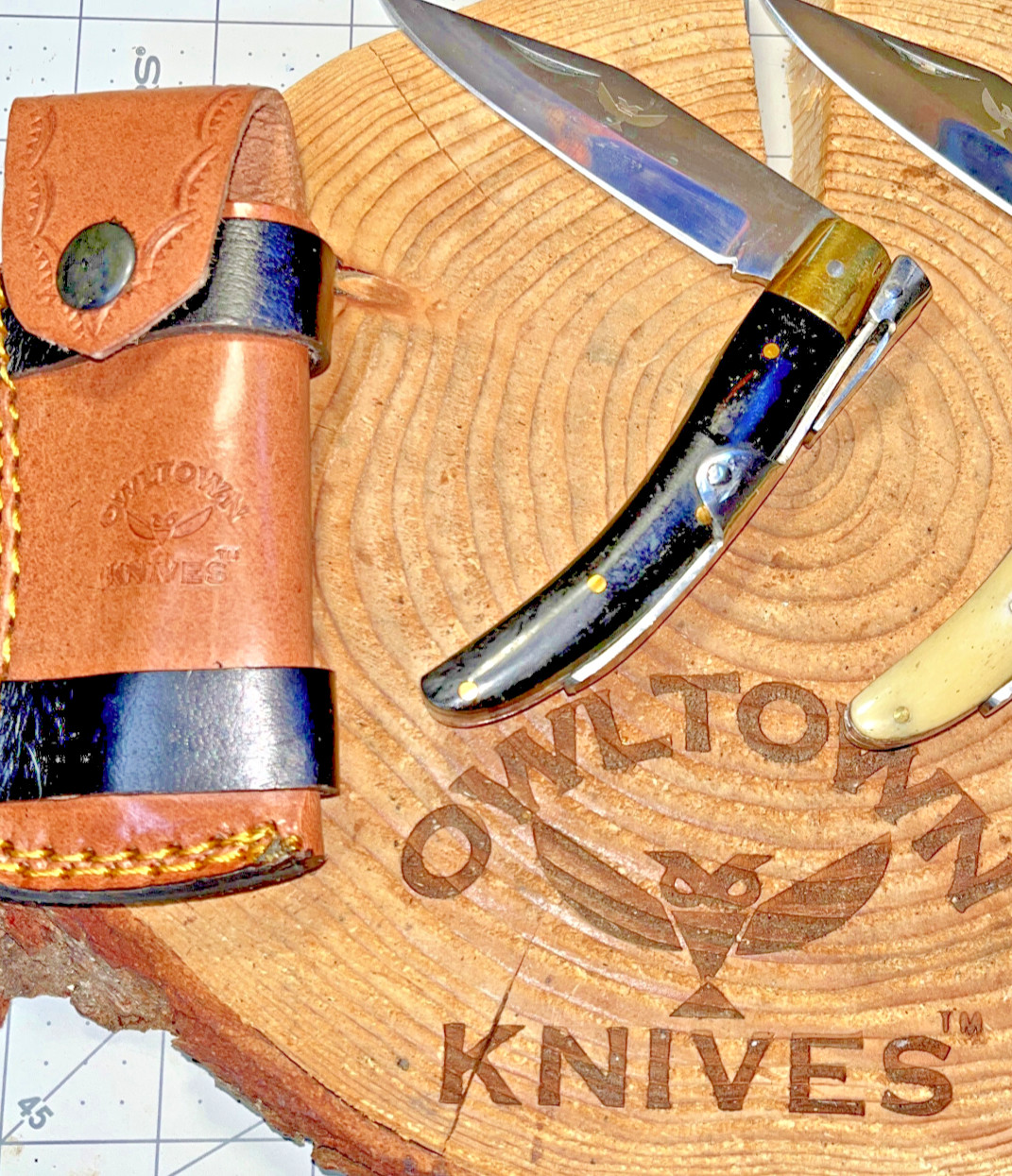 NEW 7 inch NAVAJA RAMPURI RATCHET POCKET KNIFE, BULL HORN 