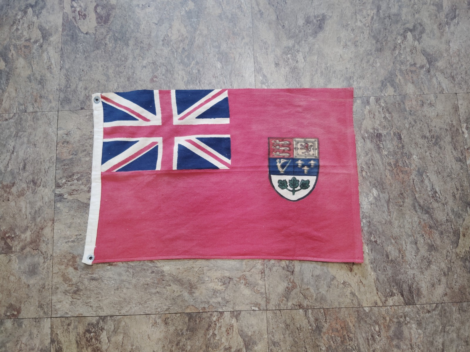 Vintage Canadian Red Ensign Flag Annin Wool 12x18 Maritime 1922-1957 Design