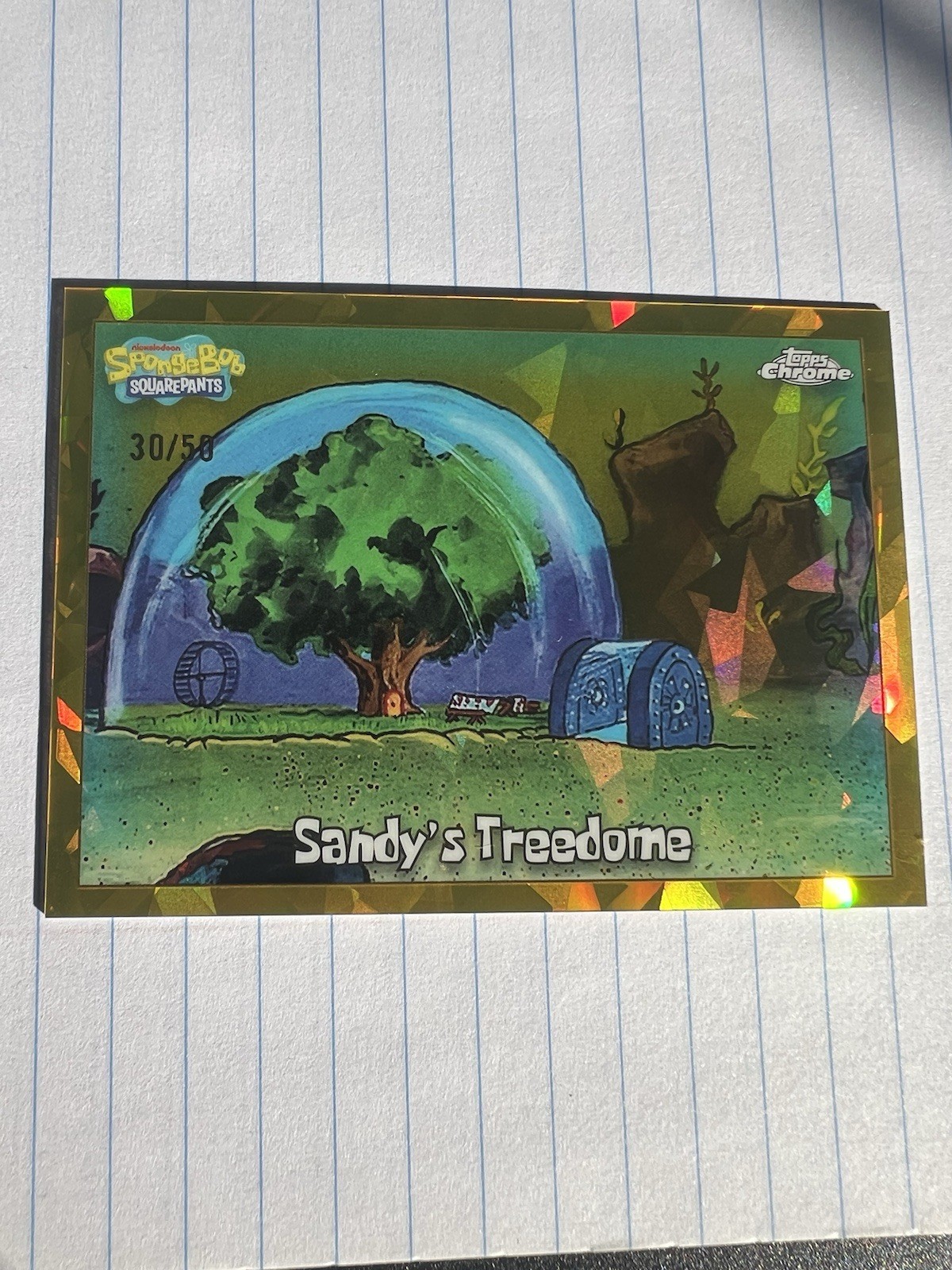 Topps 2025 Topps Chrome SpongeBob SquarePants #128 Sandy\'s Treedome 30/58