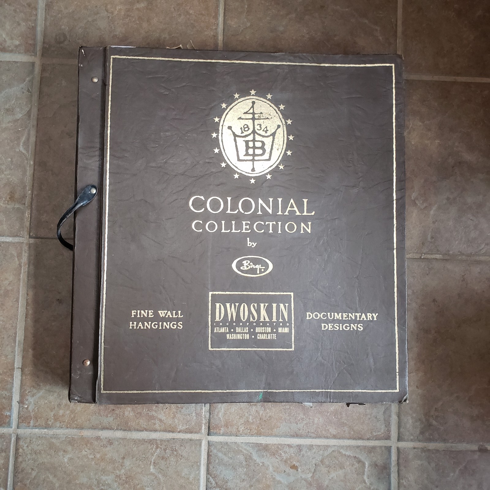 Rare Early 1900\'s Antique Colonial Collection By Birge Wallpaper Sample Book