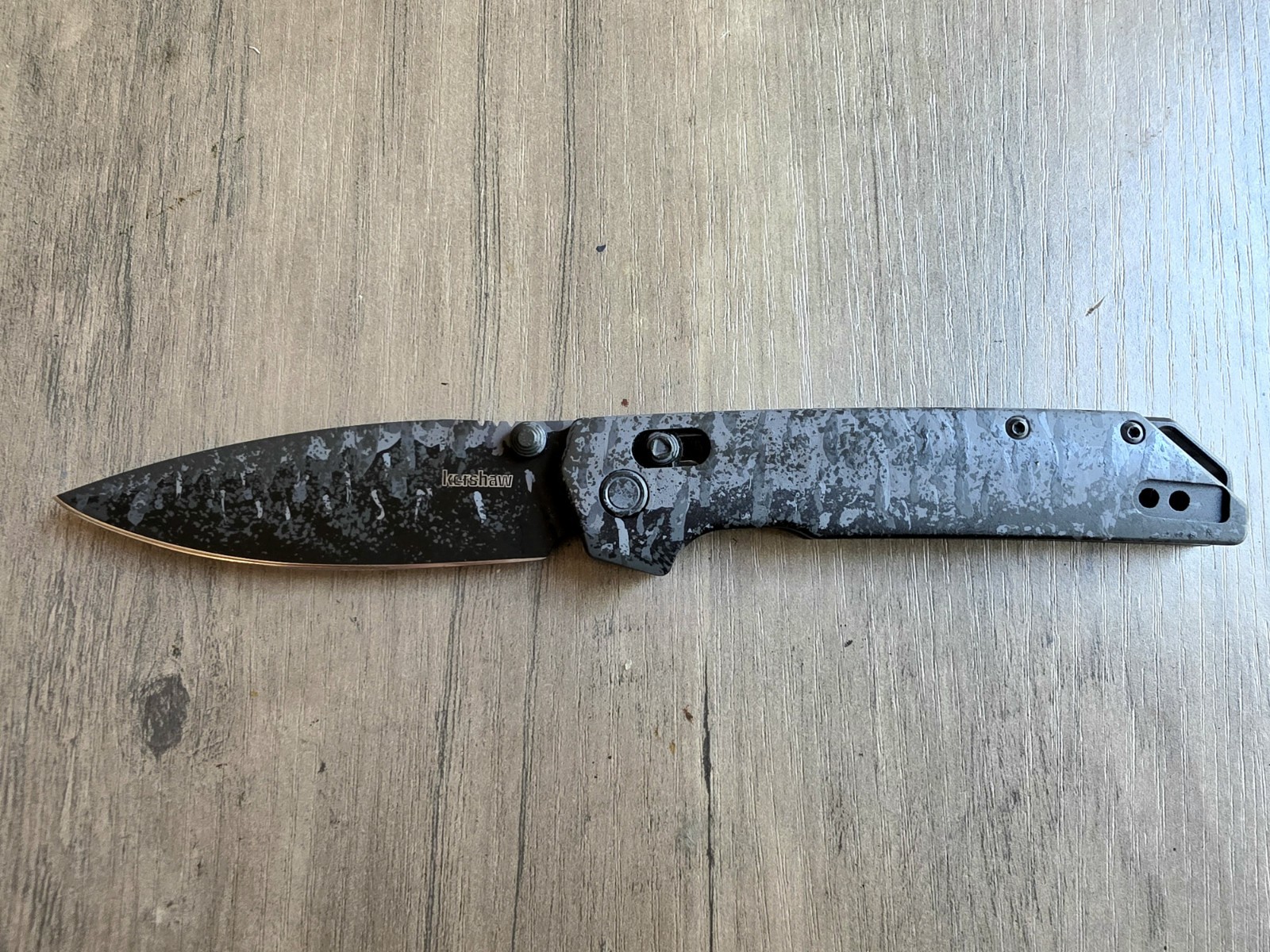 Kershaw Iridium 2038BLK CUSTOM DARK STRIKE CAMO D2 3.4\