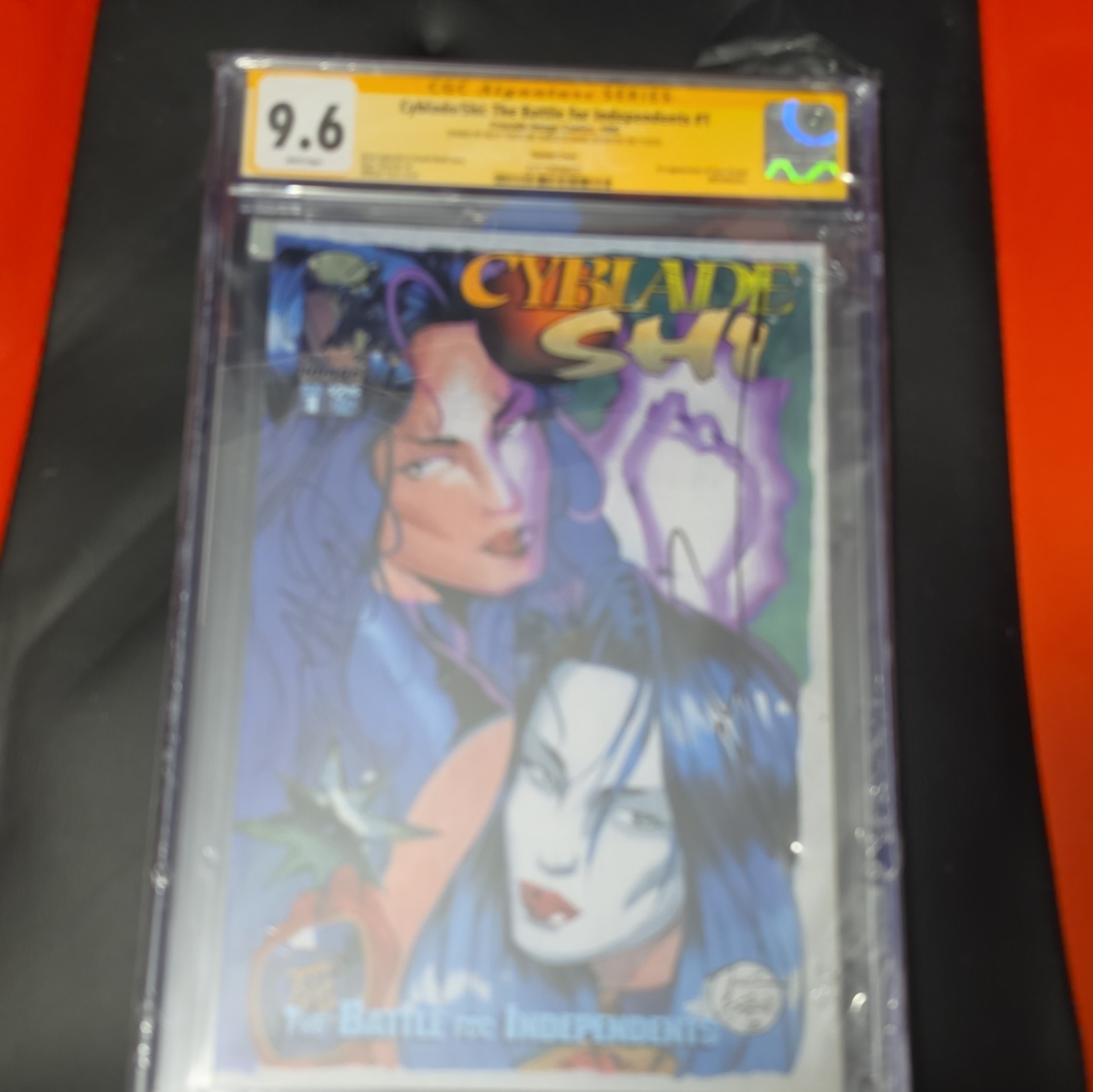 Cyblade/Shi: Battle for Independents #1 CGC 9.6 Variant Cover (1995) Dual Signed