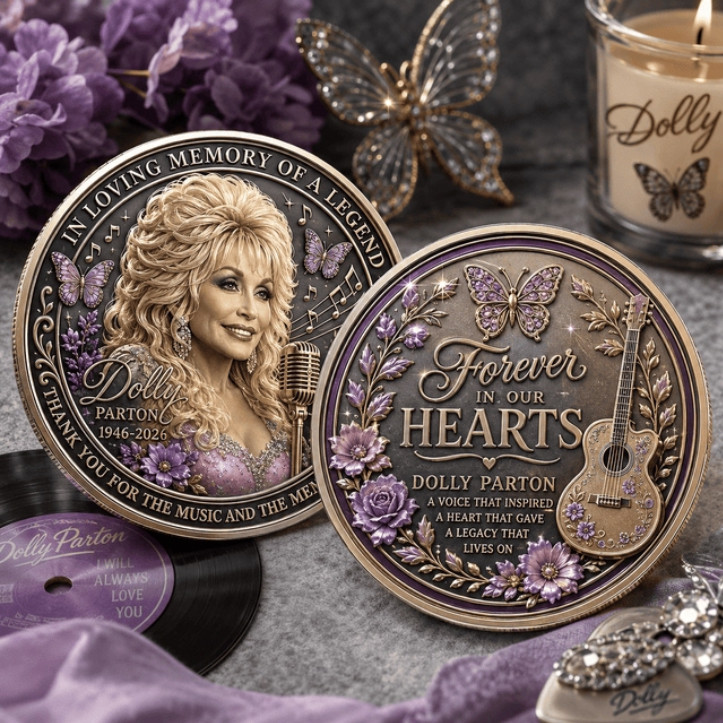 Dolly Parton Memorial Commemorative Coin Forever In Our Hearts Antique