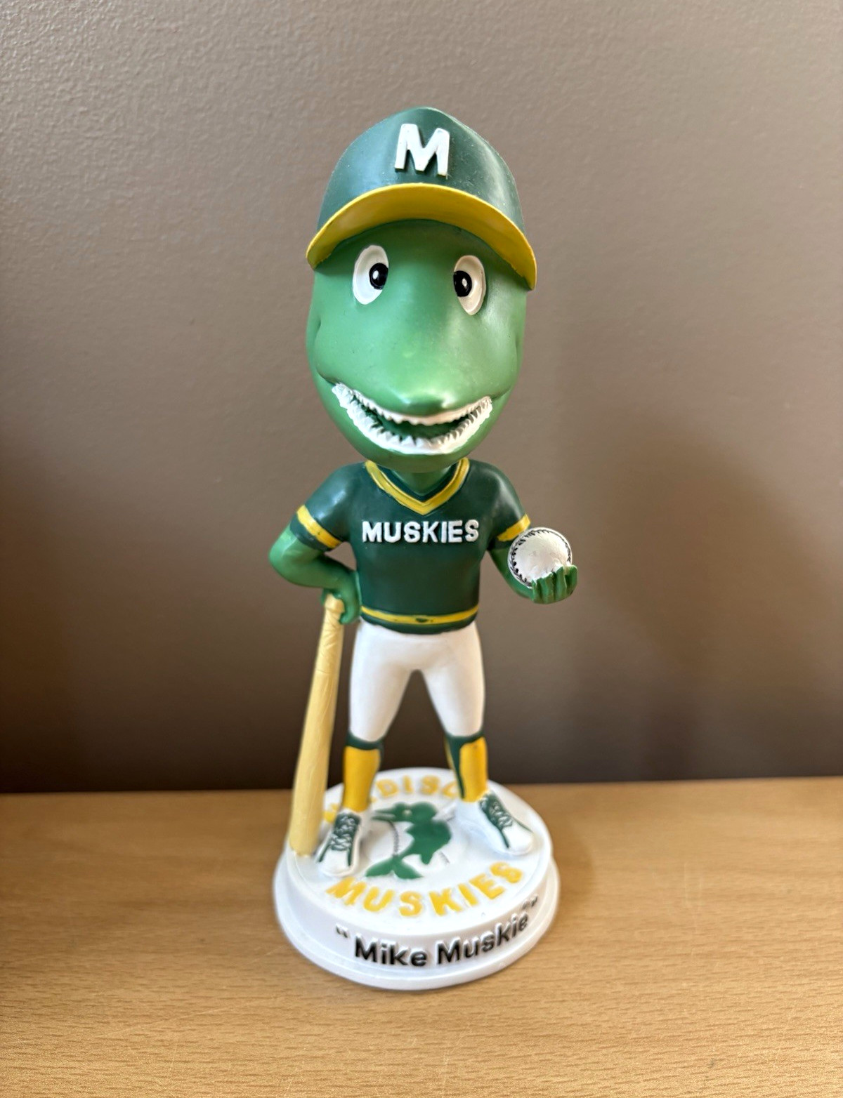 Madison Muskies Mike Muskie Bobblehead Mascot LE 36/250 Bobble RARE Oakland A’s