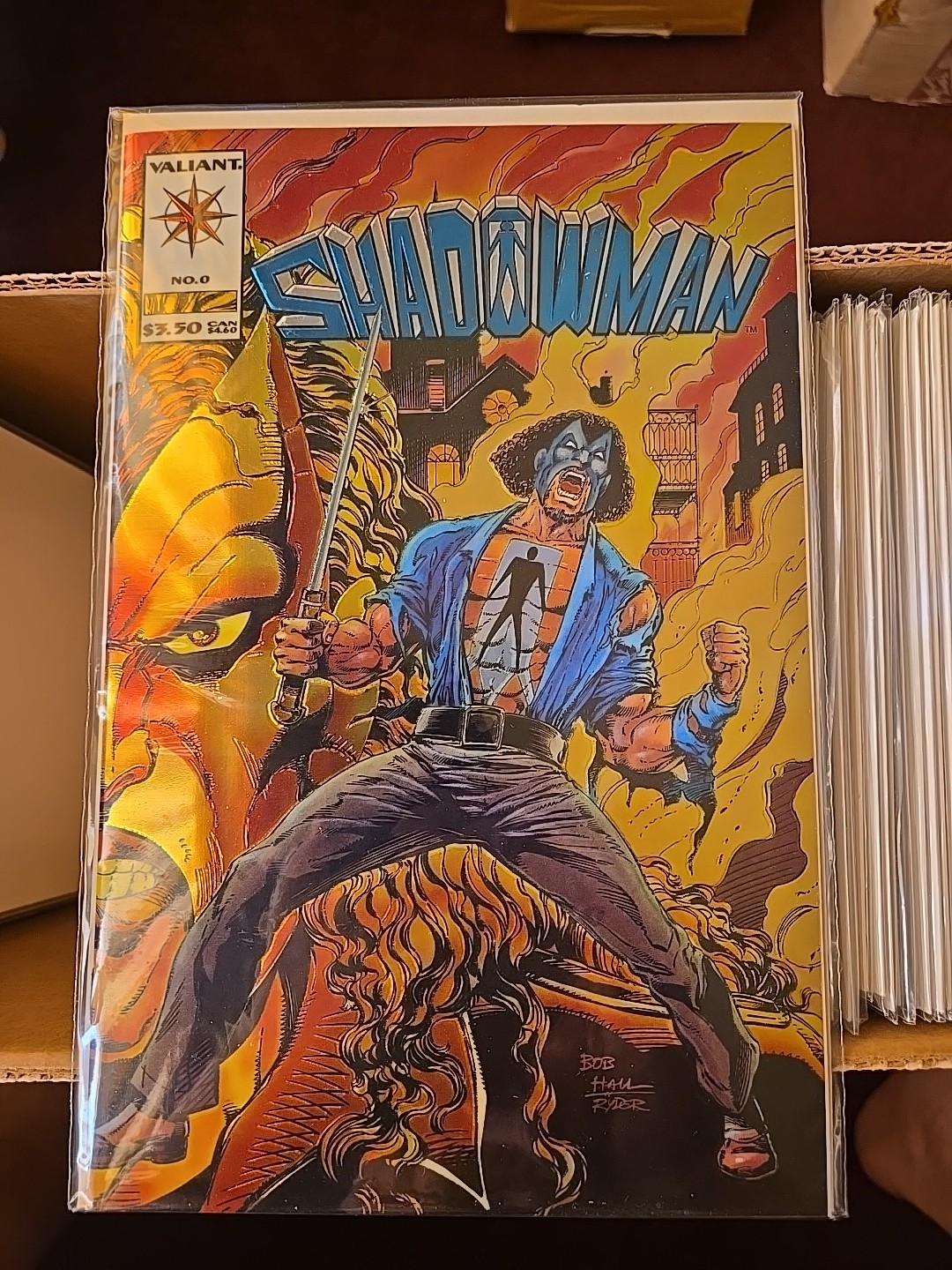 Shadowman No. 0 Wrapar. Chromium Ed, 0 Reg Ed, 35-42 (1992-95) Valiant Co. NM/M