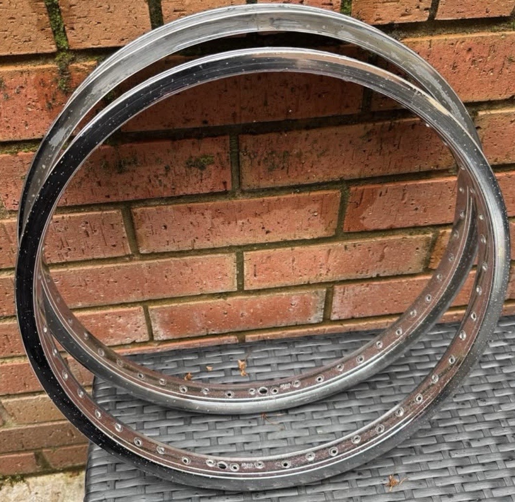 Araya 7X 20x1.75 BMX Rims Old School CHROME 48H