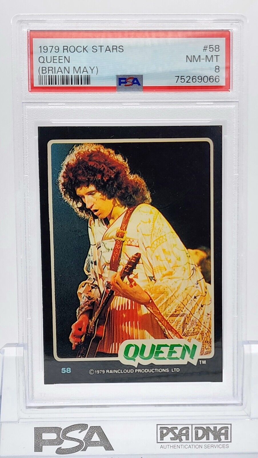 Brian May 1979 Rock Stars #58 Queen PSA 8