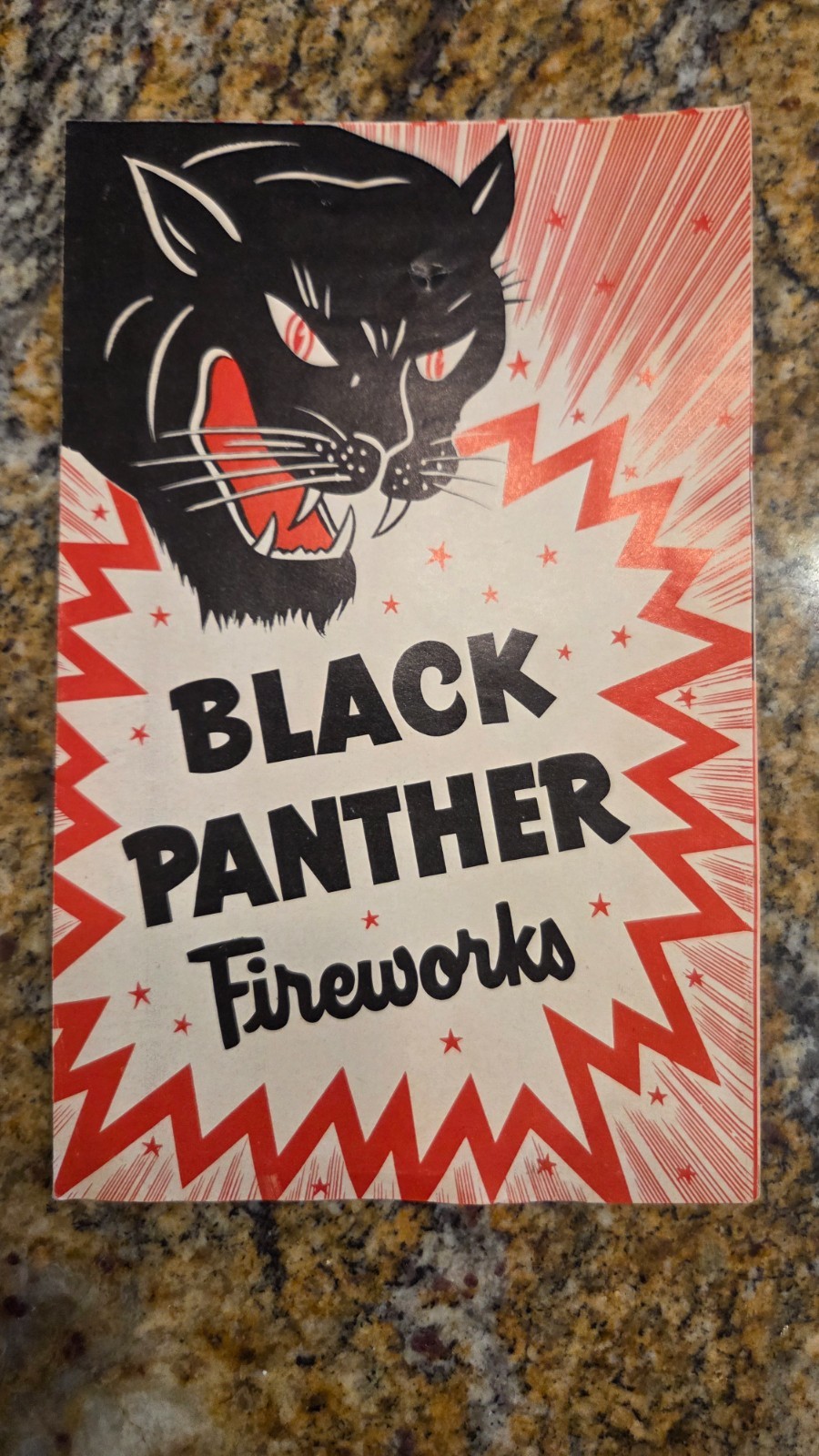 1968 Black Panther Fireworks sales flyer