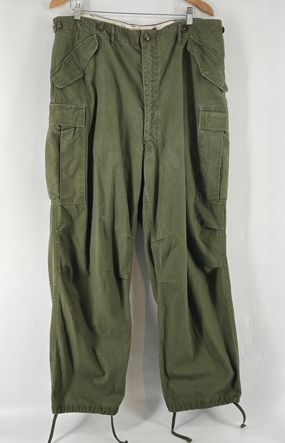 Vtg 1951 M-51 US Army Field Cargo Trousers Pants Regular Large Olive Drab Korea