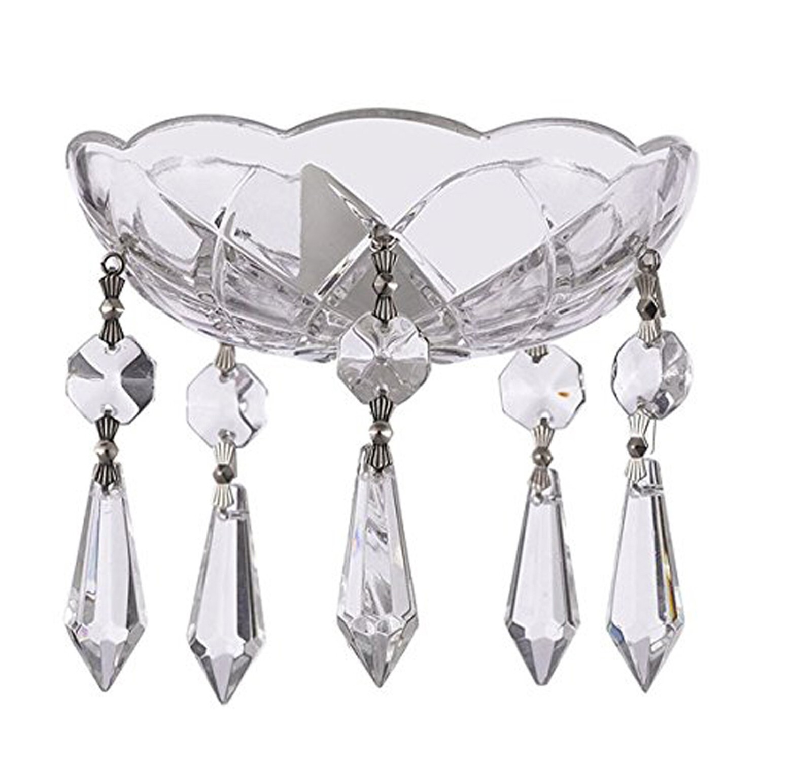 4 in Asfour Crystal Cup Crystal Bobeche With 1.5