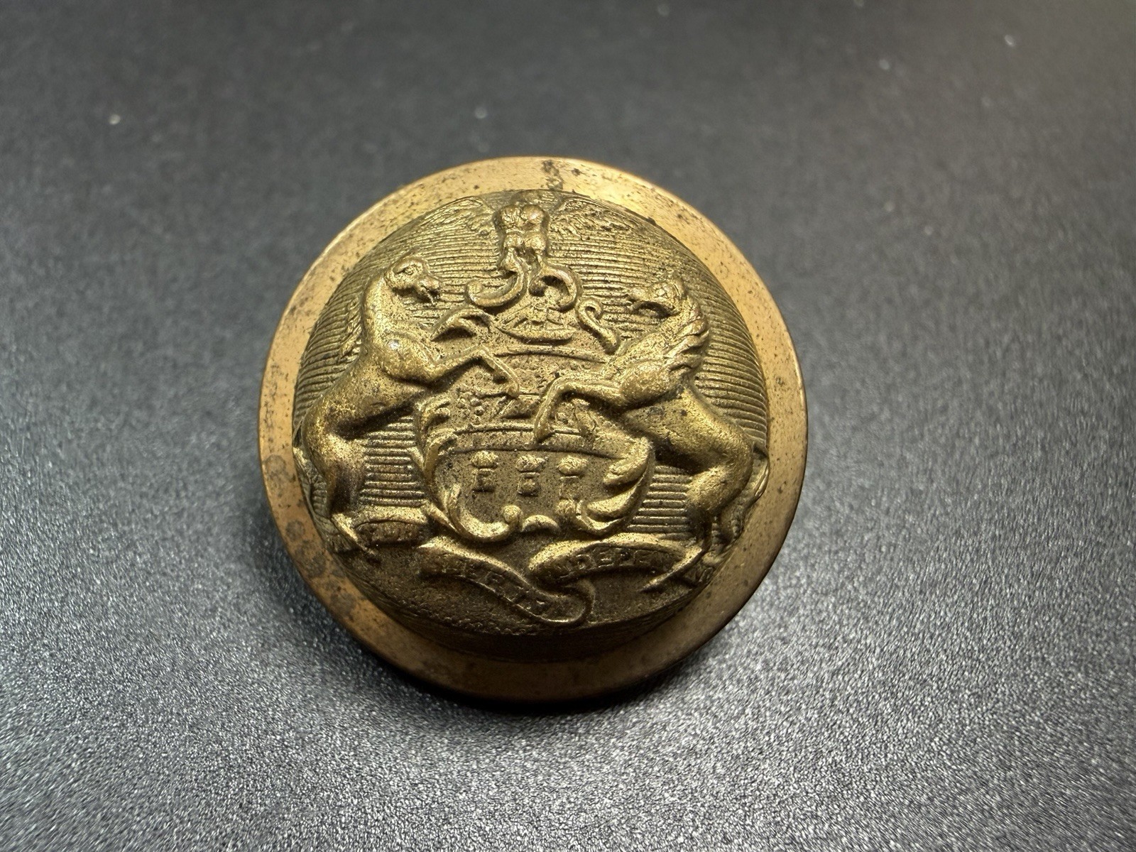 Pennsylvania State Seal Coat Of Arms Button 19th Century Antique Pennsylvania State Seal Coat Of Arms Button 19th Century Antique