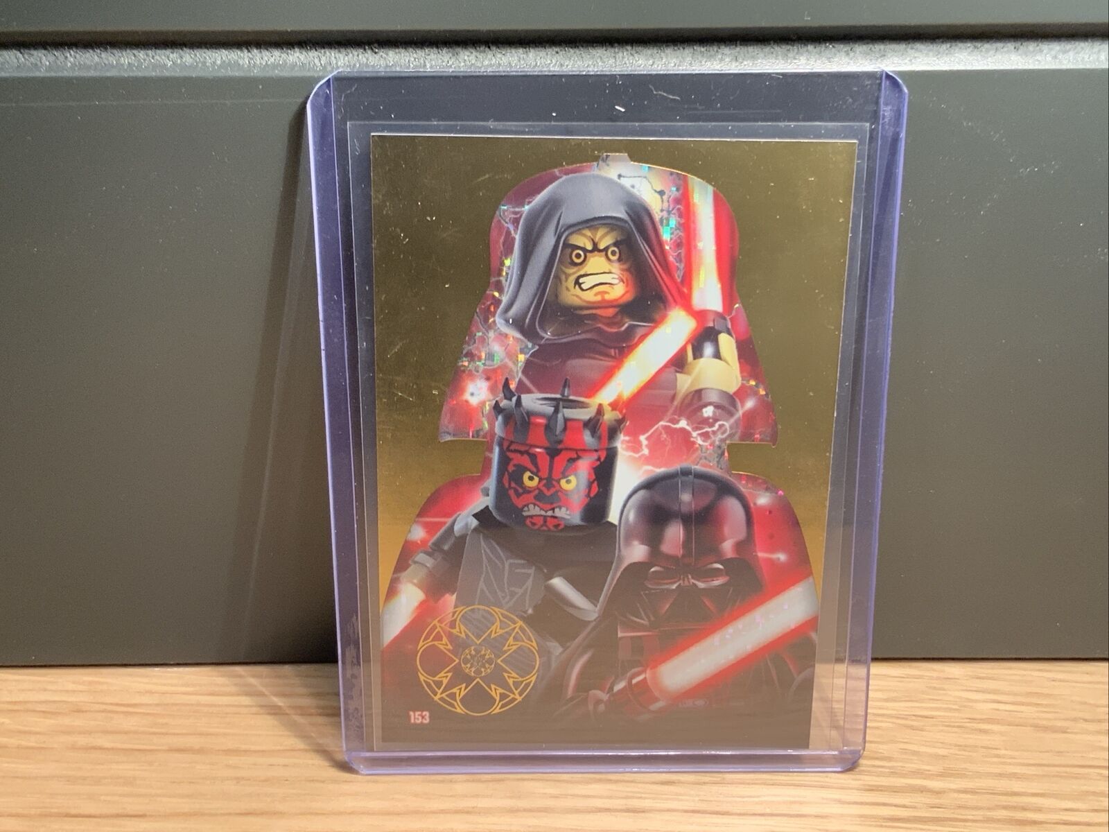 lego starwars trading cards series 1 Card Number 153 Gold Shiny The Sith