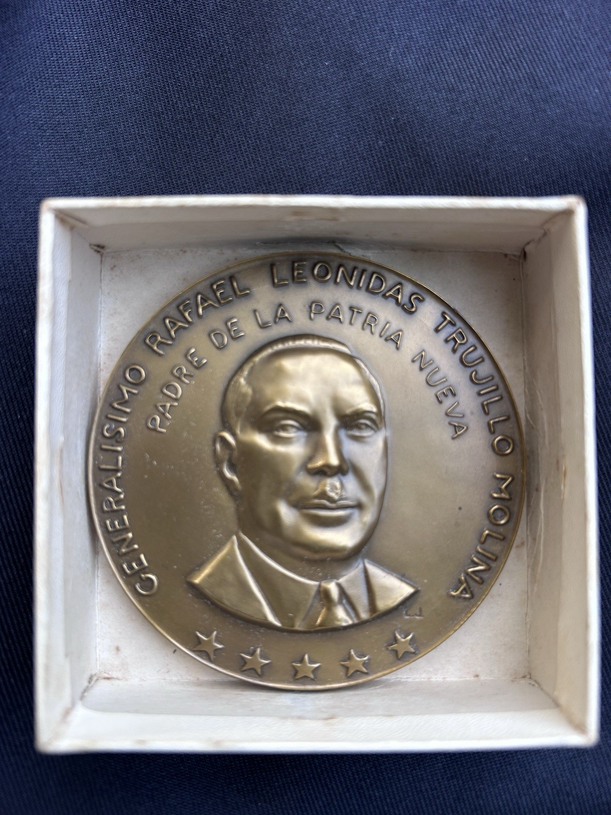 Rafael Leonidas Trujillo Commemorative Plaque 1956