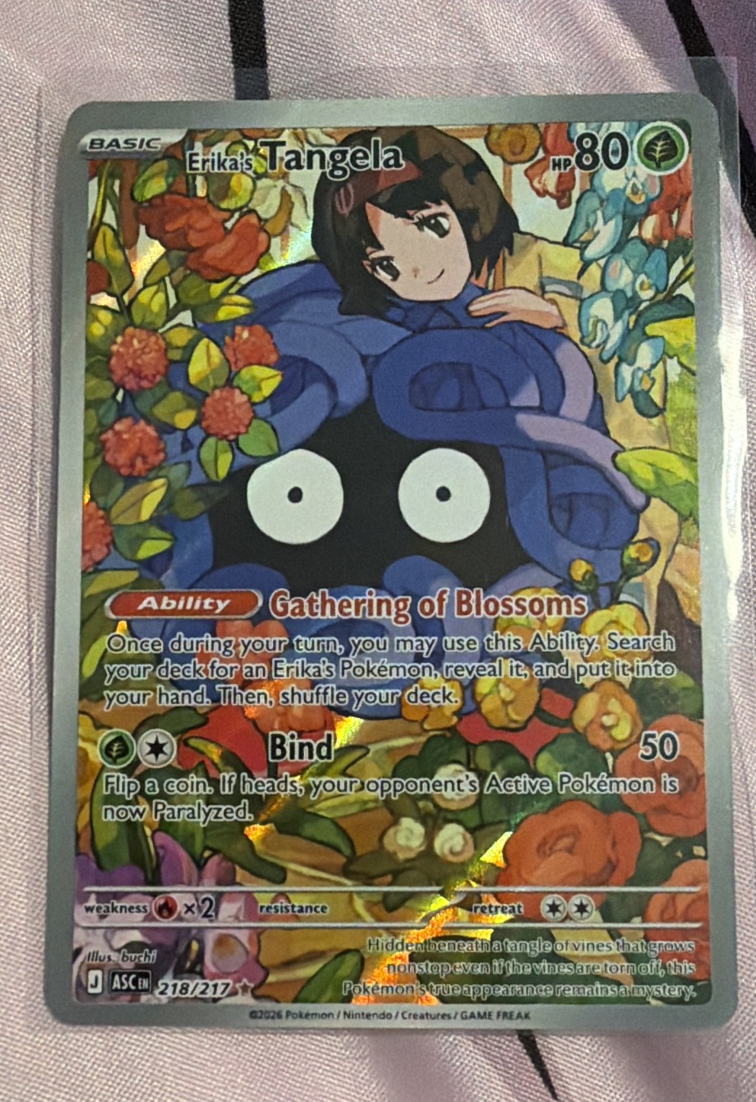 Erika\'s Tangela 218/217 Me: Ascended Heroes Holo