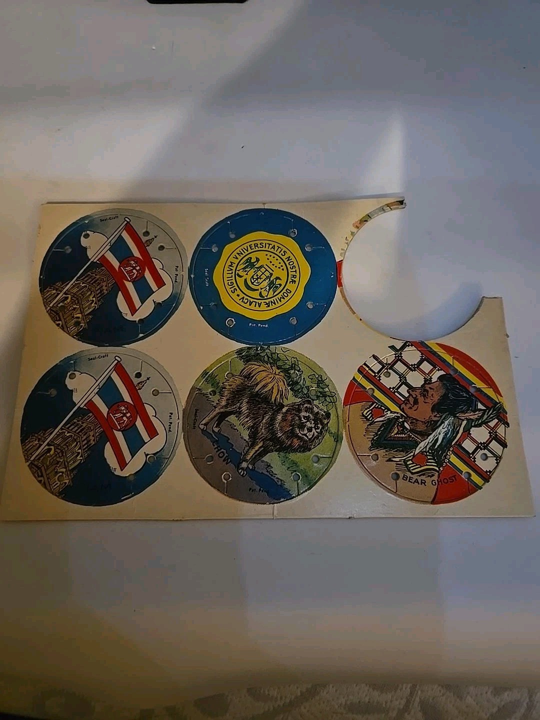 1930s Seal Craft Disc R123 Lot of 6 Photo Discs 