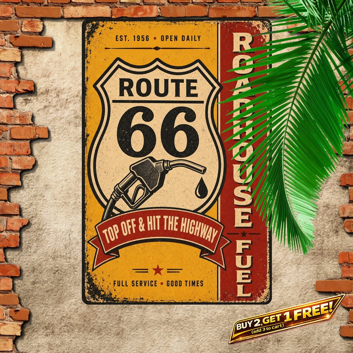 Classic Gas Station Garage Metal Tin Sign Retro Shop Wall Art Decor 8x12