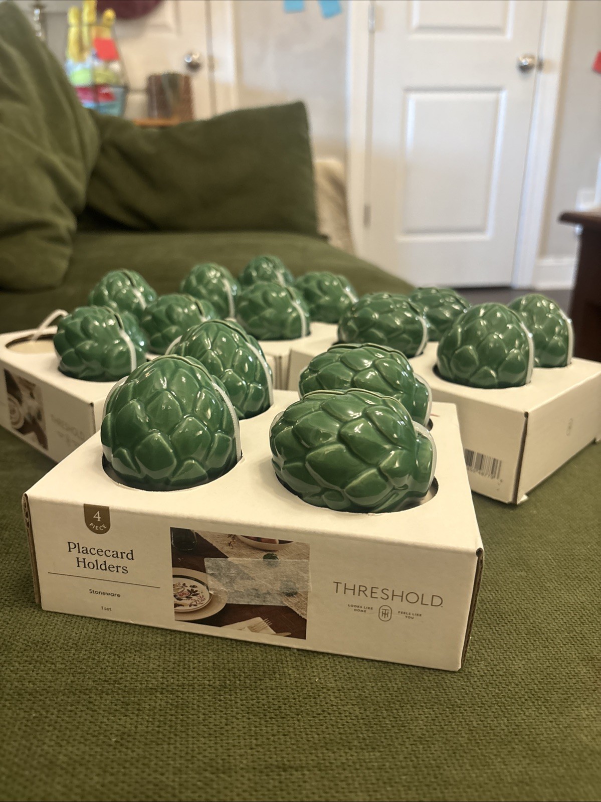 15 Threshold Artichoke Place Card Holders Never Used- Target