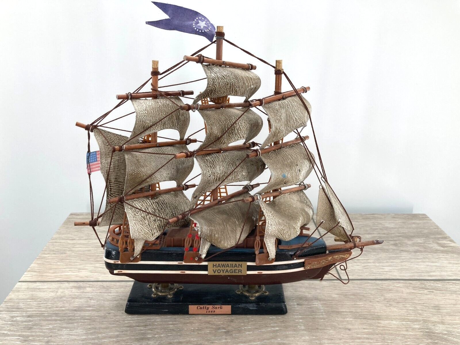 Cutty Sark 1869 Hawaiian Voyager Sailing Ship Nautical Ocean Boat Decor Crafting