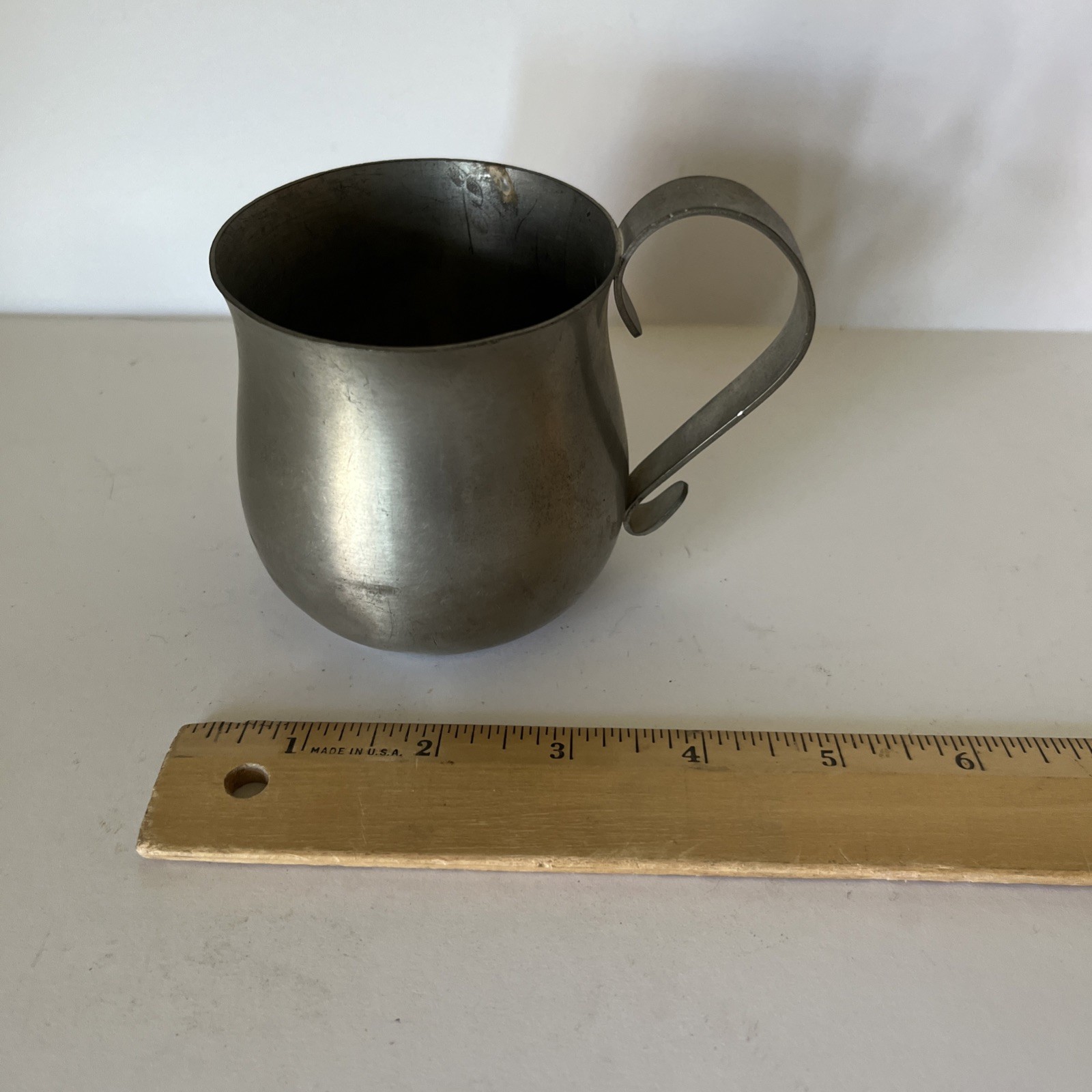 International Pewter Cup Vintage Tulip-shaped