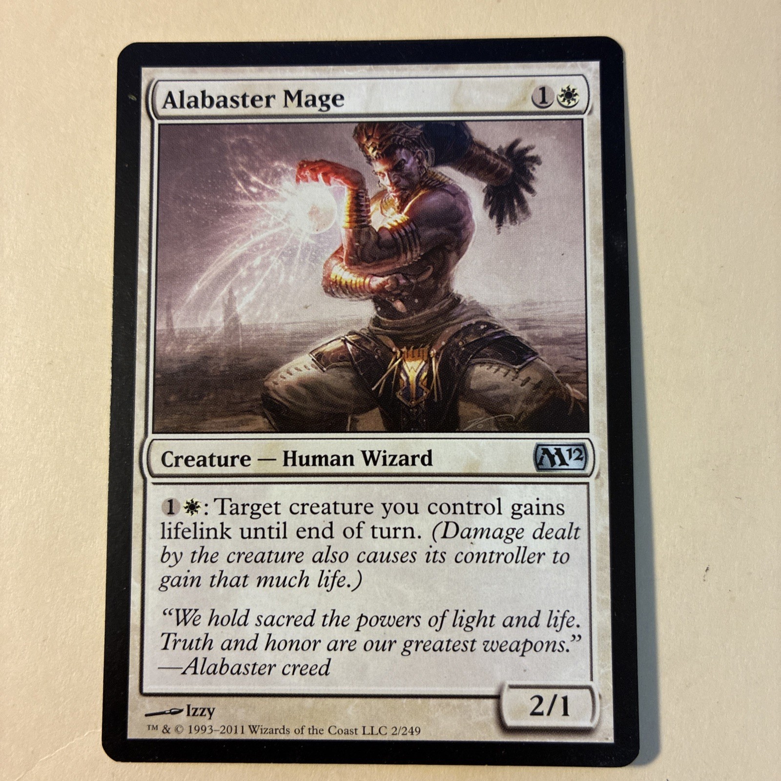 Alabaster Mage [Magic 2012] Magic MTG- 2/249 