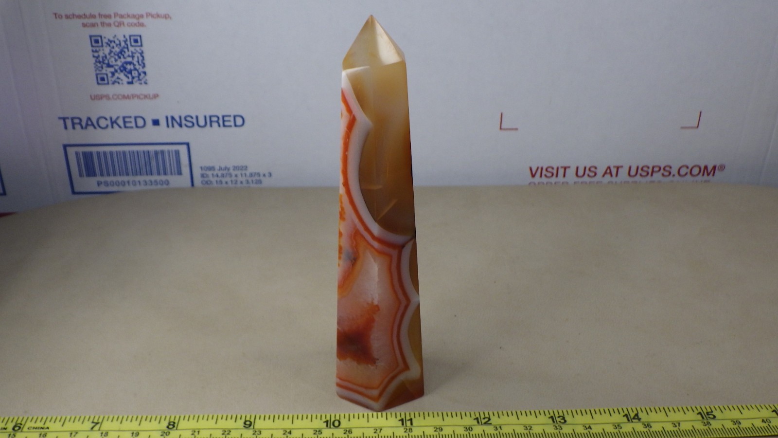 Gorgeous Obelisk Stone Carnelian Agate High Energy Motivation Vitality (A)