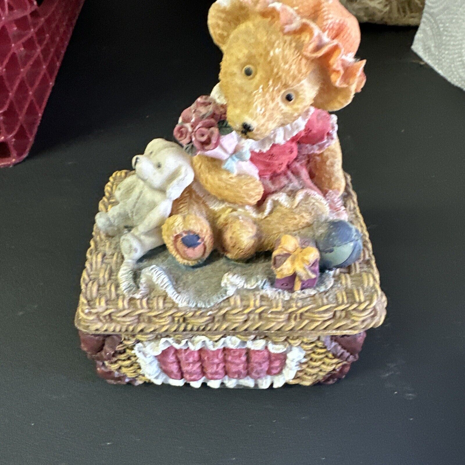 Check Out This Adorable Granny Bear Trinket Box Where The Lid Comes Off