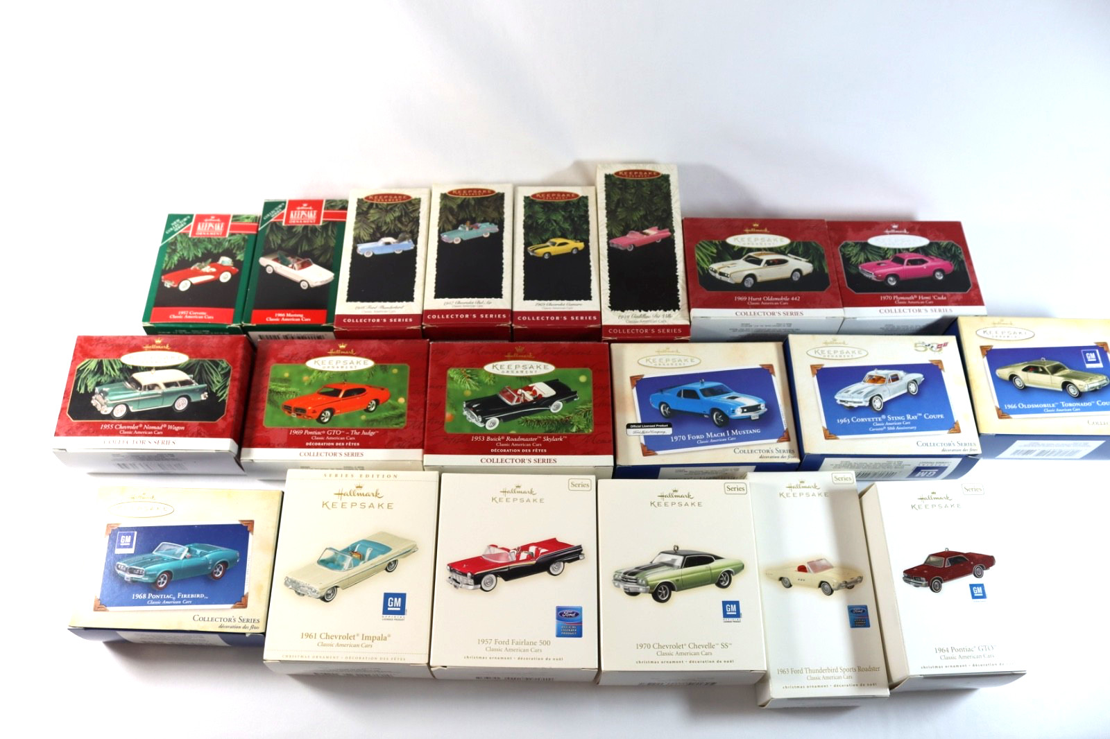 Vintage Hallmark CLASSIC AMERICAN CARS Series Ornaments 20 Lot 1991-2010 #1-20