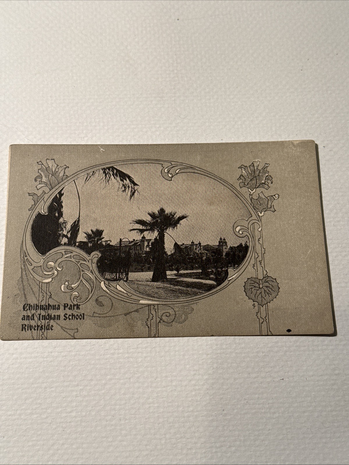 Vintage Postcard Sherman Native American Indian Boarding School Riverside CA