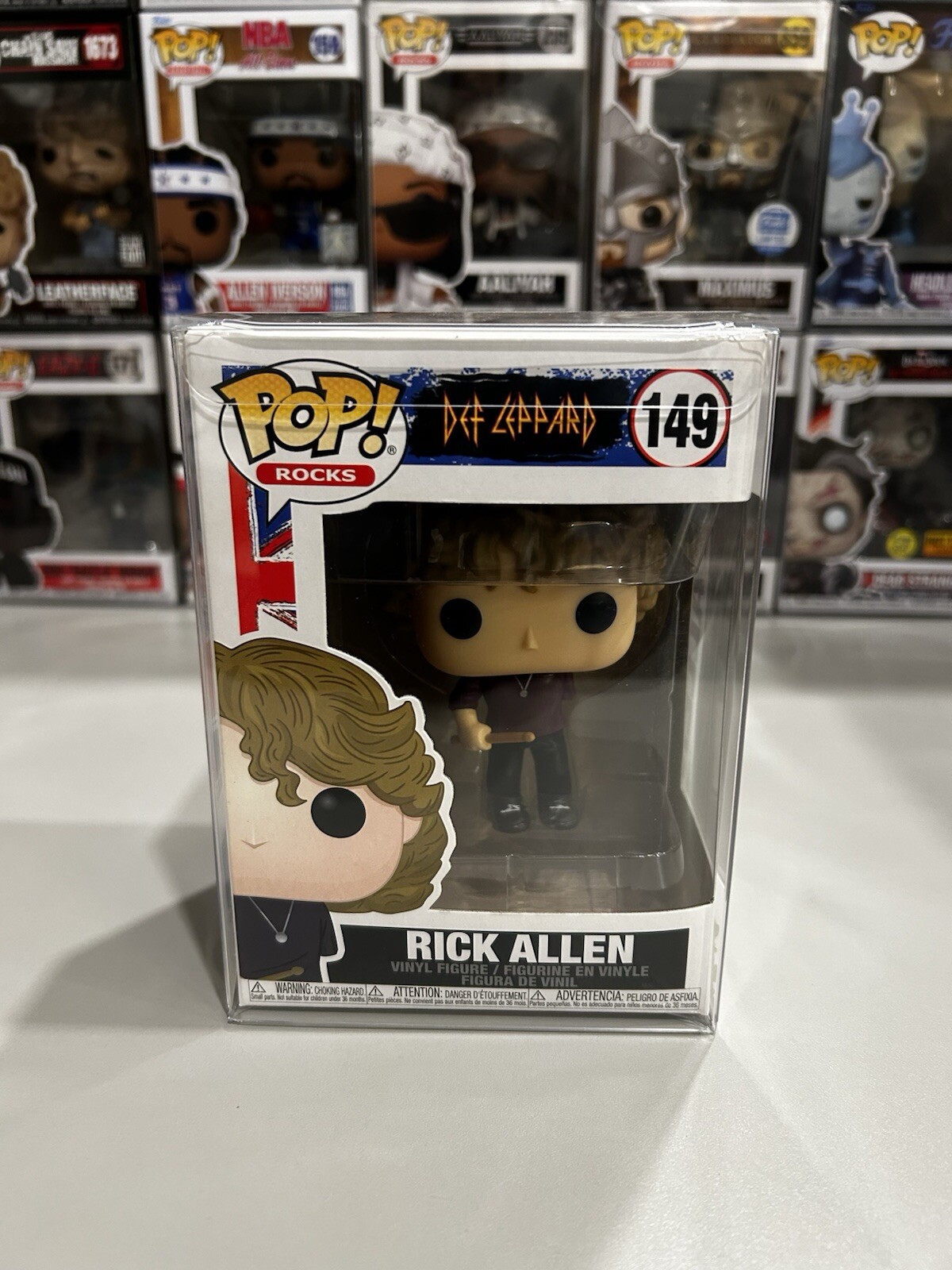 New Funko Pop Rick Allen 149 Rocks Def Leppard Toy Gift Model Figure Doll Statue New Funko Pop Rick Allen 149 Rocks Def Leppard Toy Gift Model Figure Doll Statue
