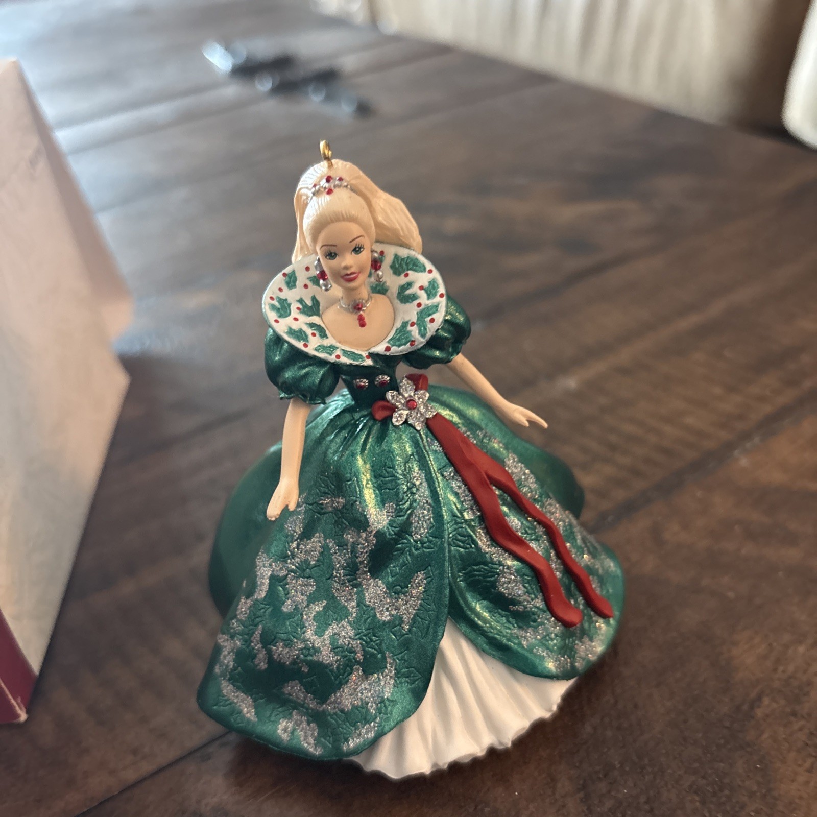 Barbie Hallmark 1995 Keepsake Christmas Ornament Holiday Barbie #3 New in Box