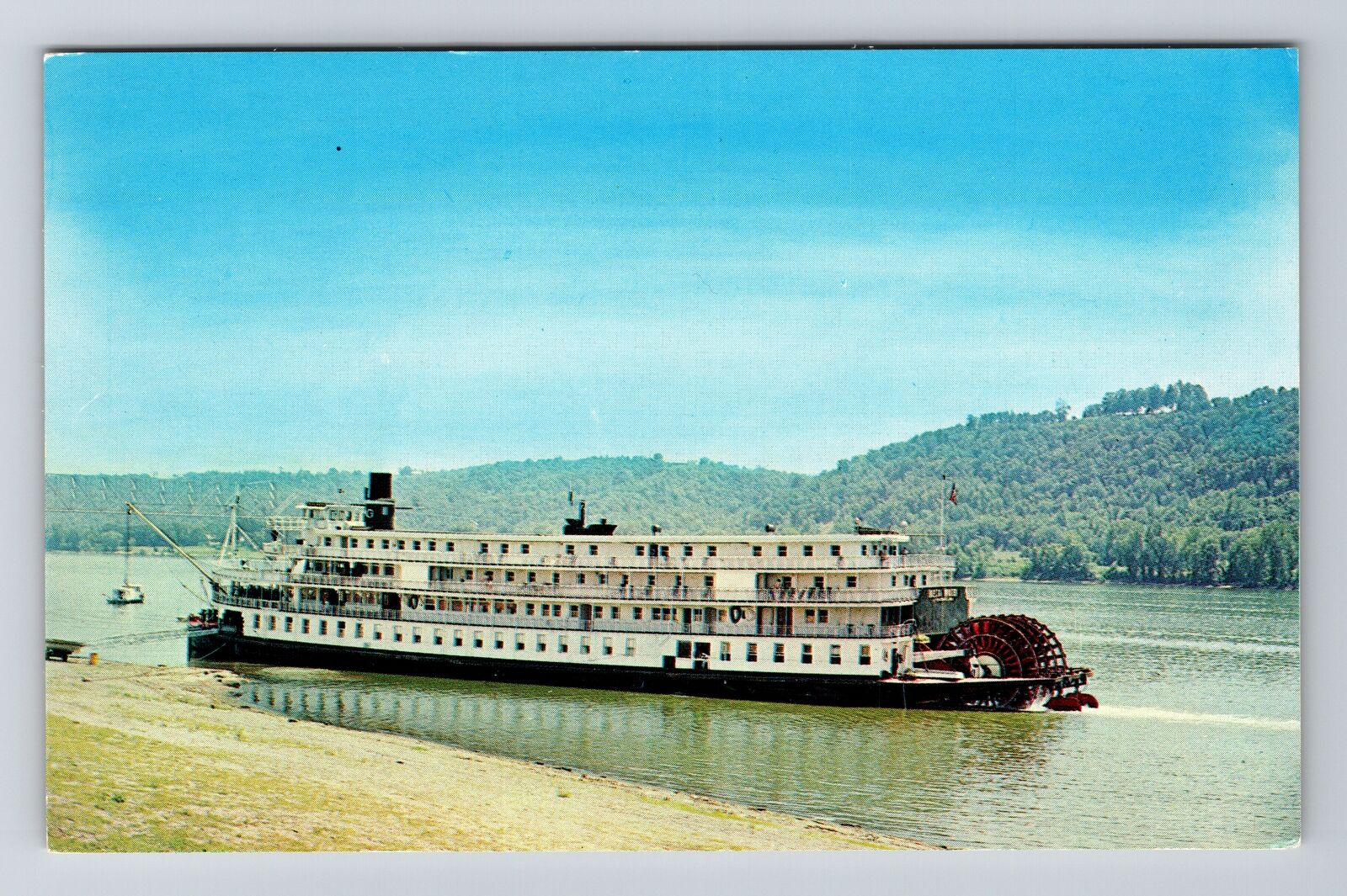 SS Delta Queen, Ship, Transportation, Vintage Postcard