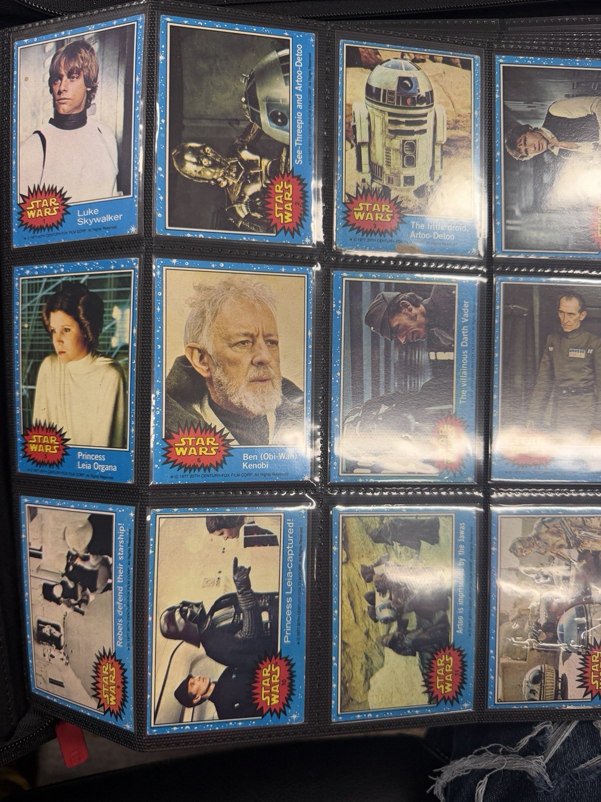 Binder of -1977 Topps STAR WARS Trading Card And Stickers
