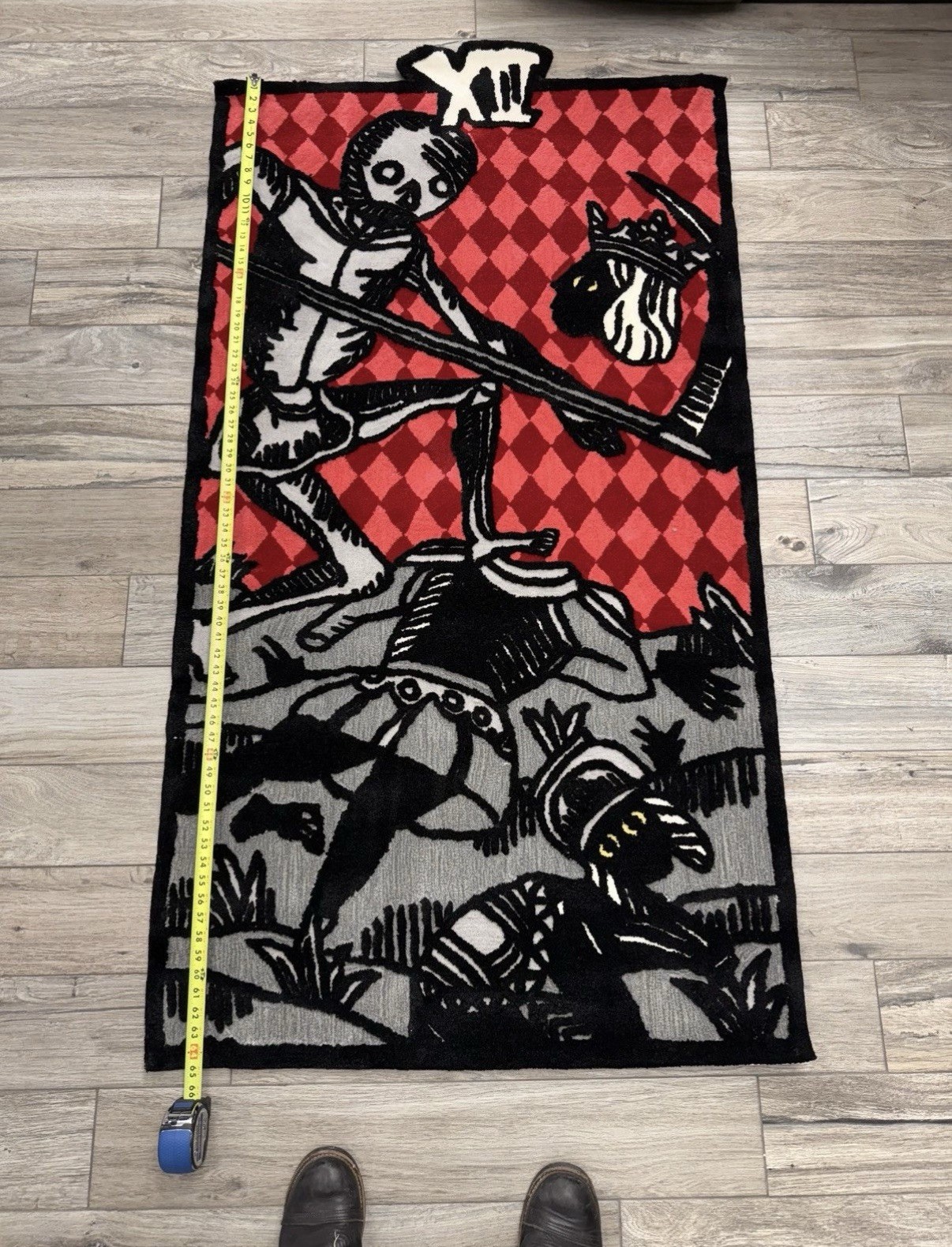 Gothic Tarot Card XIII Death Rug *VERY LARGE*
