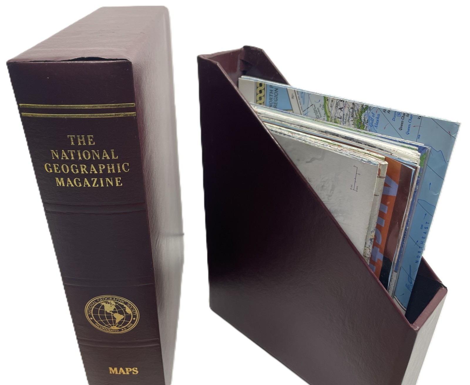 The National Geographic Magazine — MAPS Folio Case —  Vintage Collection