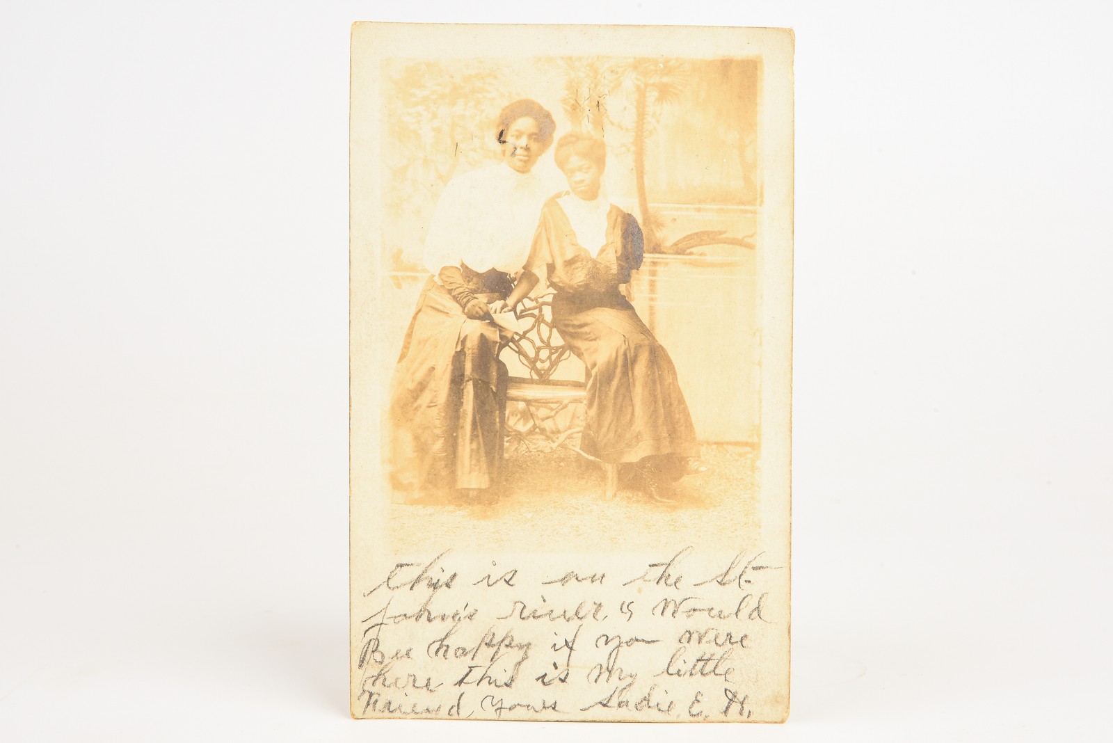 1910s RPPC 3½x5½'' - Jacksonville Tourist Photo of 2 African American Women V20