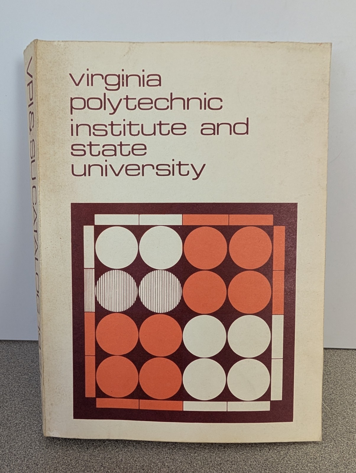 Vintage 1971-1972 Virginia Tech VPI & SU Course Catalog Bulletin Retro Cover Art