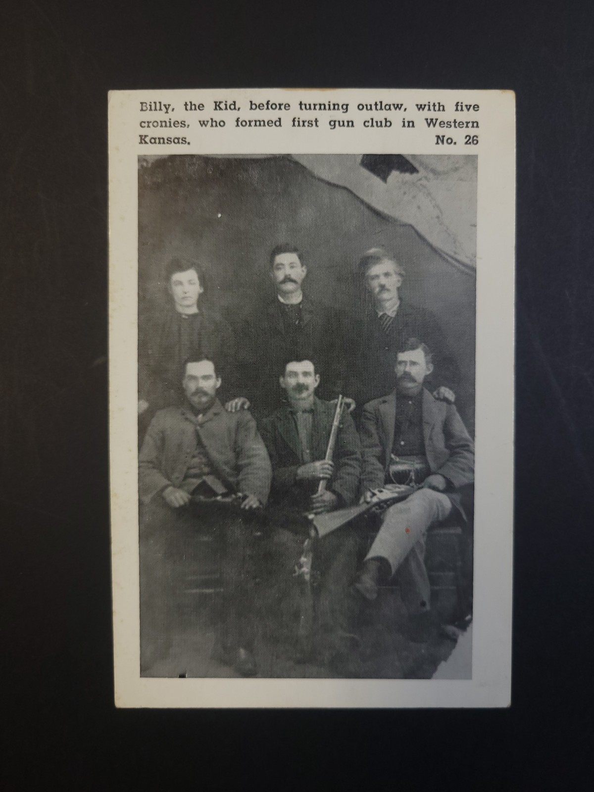 Billy the Kid Five Cronies First Gun Club Western Kansas Vintage Postcard No 26