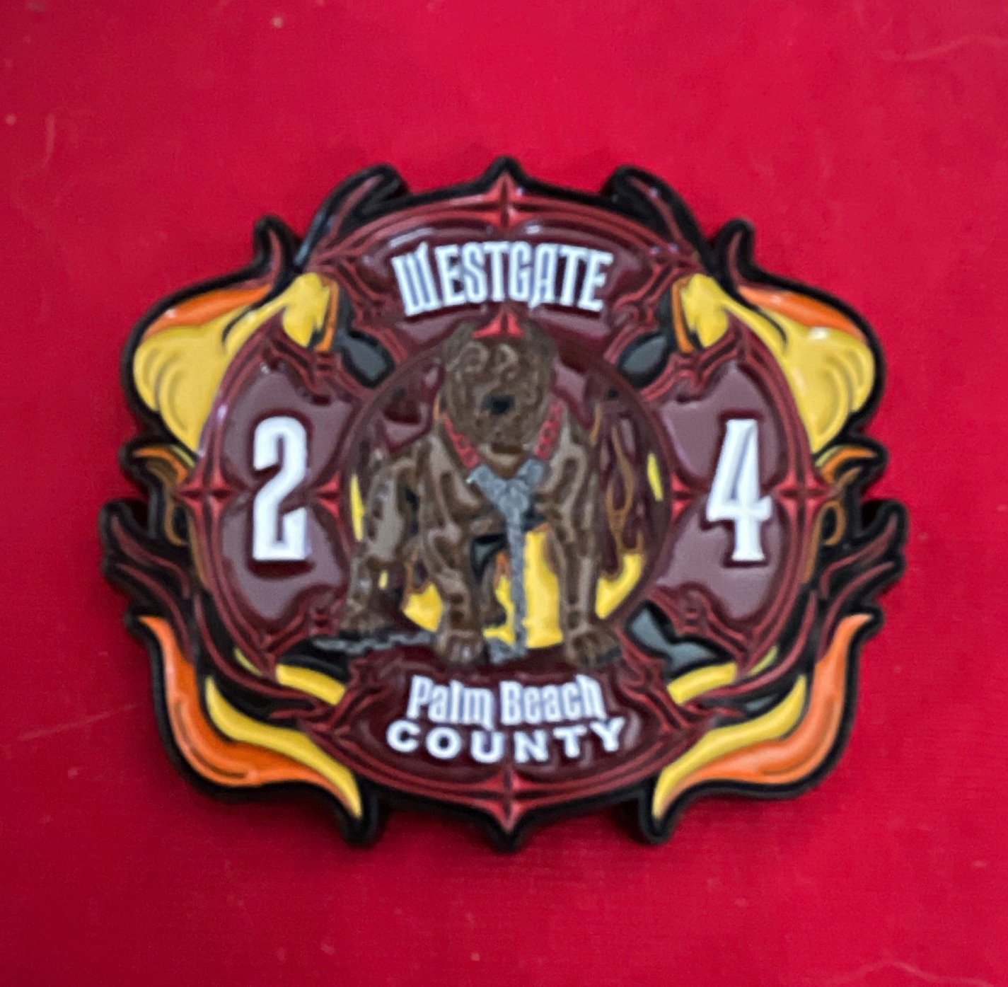 Westgate Palm Beach County Florida Fire Rescue Firefighter Challenge Coin
