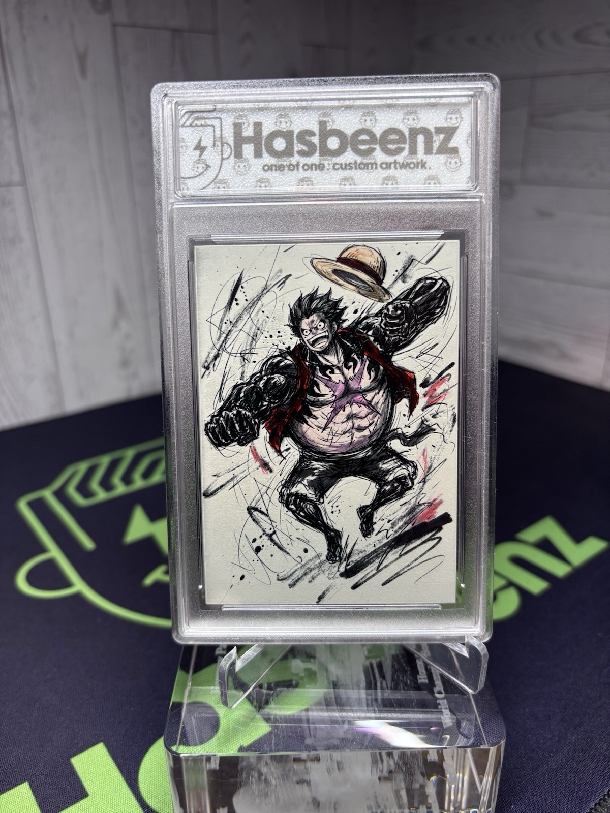 2026 Hasbeenz x One Piece Gear 4 Luffy Sketched Series Art Card 1/1 Encased 2026 Hasbeenz x One Piece Gear 4 Luffy Sketched Series Art Card 1/1 Encased