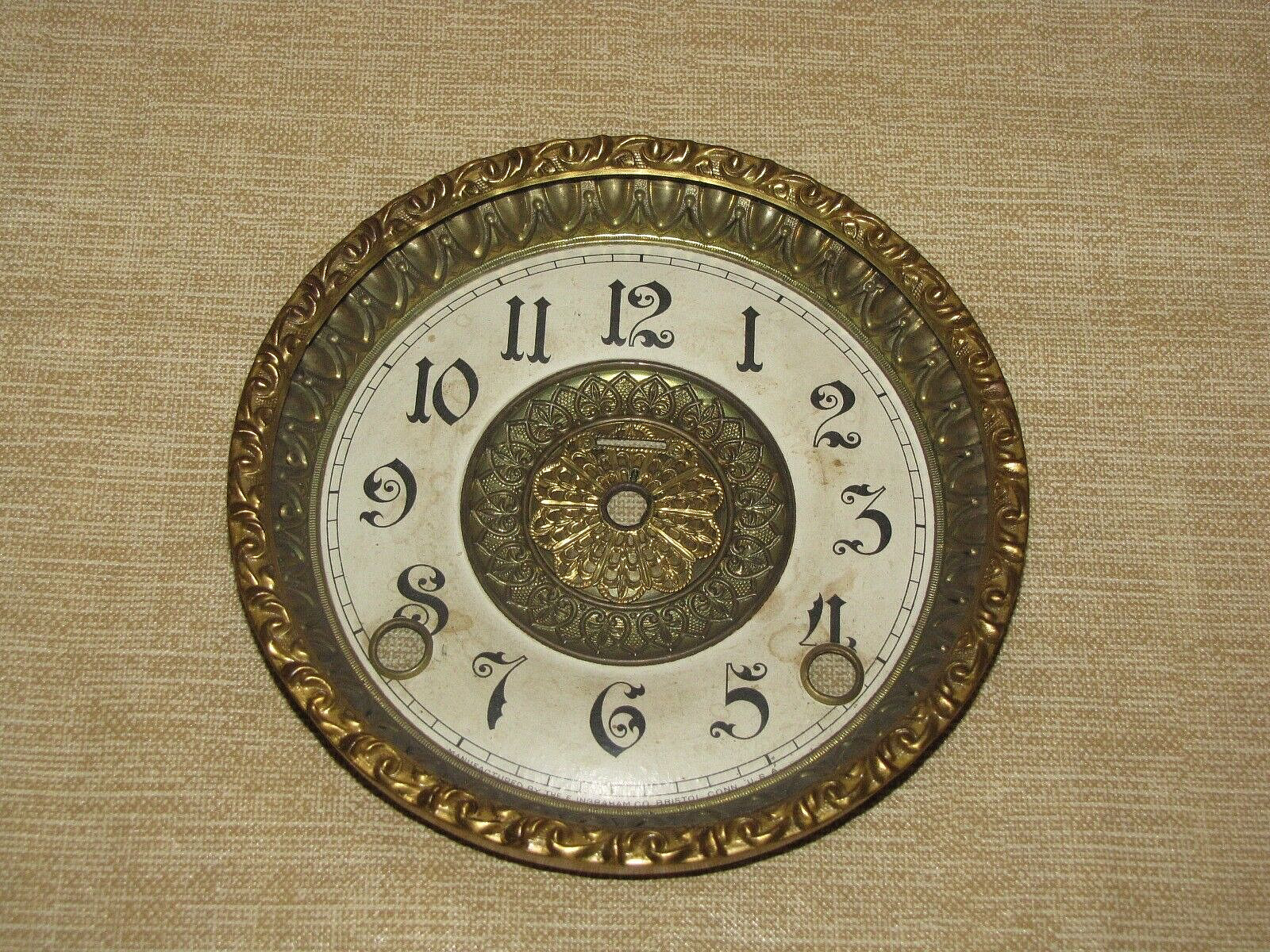 Ingraham Mantle Clock Dial and Bezel