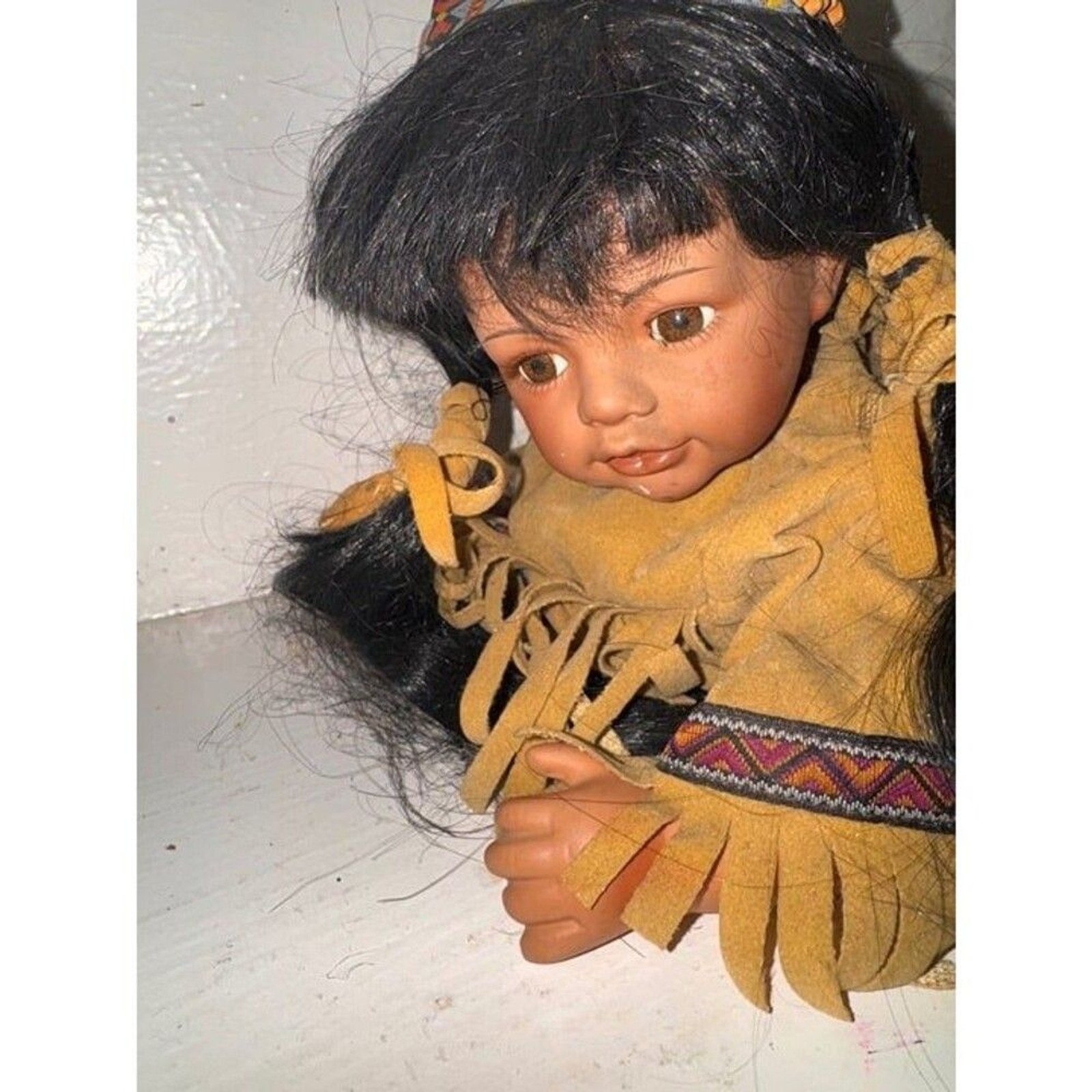 Cathay Collection vintage Native American porcelain Doll
