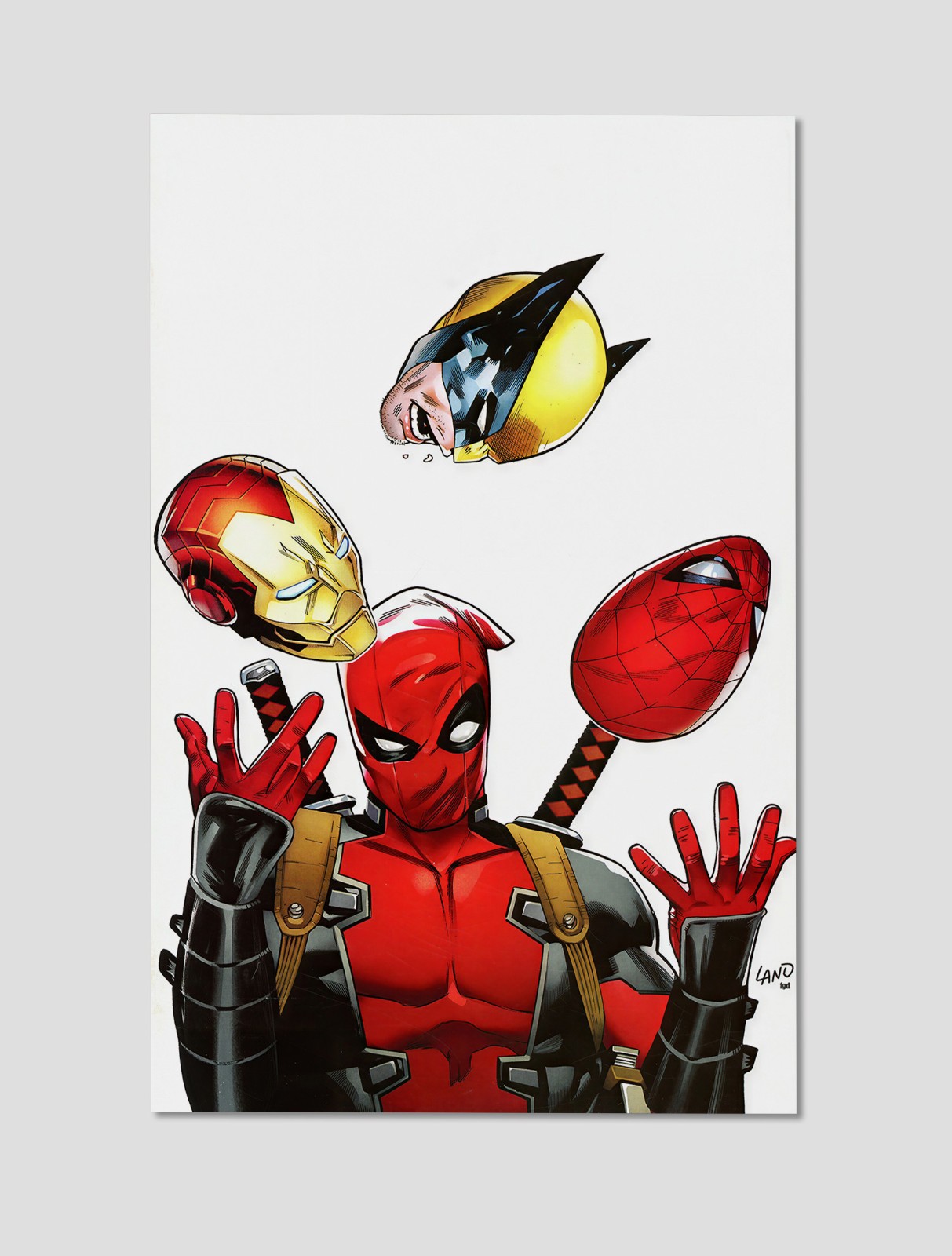 Deadpool Kills the Marvel Universe 1 Variant Giclee Print 11x17 Marvel Wall Art
