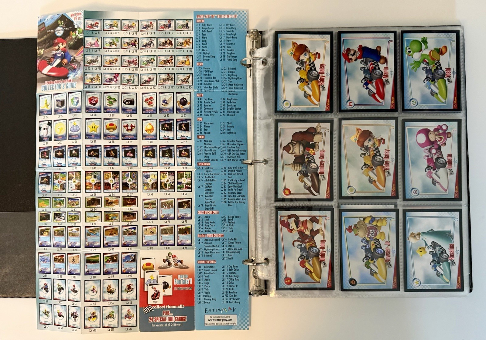 2008 & 2009 Enterplay Nintendo Super Mario Galaxy 194 Card Lot with 14 FOILS