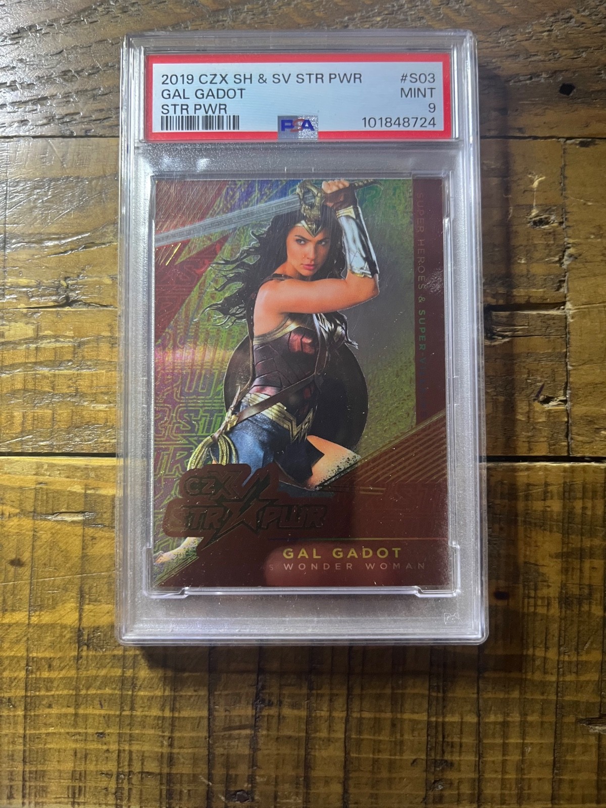 2019 CZX SUPERHEROES & SUPER VILLAINS WONDER WOMAN GAL GADOT #S03 PSA 9 BATMAN 2019 CZX SUPERHEROES & SUPER VILLAINS WONDER WOMAN GAL GADOT #S03 PSA 9 BATMAN